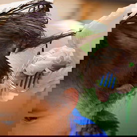 Comb out treatment for head lice