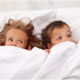 Kids in bed afraid because they do not know how to get rid of lice